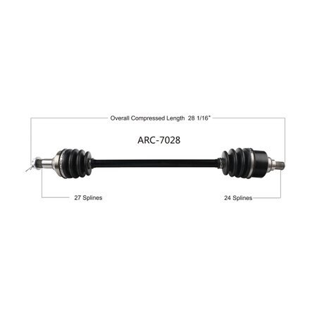 Wide Open OE Replacement CV Axle for ARCTIC FRONT L/R WILDCAT SPORT 15-19 ARC-7028